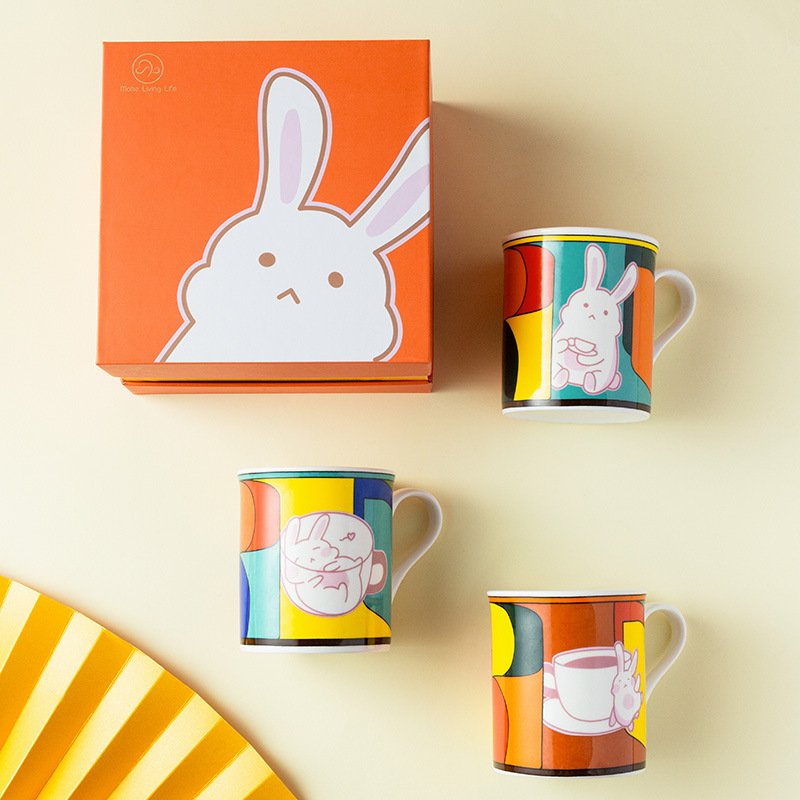 Eventos de la compañía Regalo de mano Taza de cerámica personalizada Logo patrón PR de negocios Regalo de menú Reunión