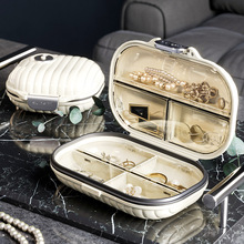 便携式首饰盒耳钉环旅行韩版抗氧化小巧戒指耳钉饰品盒首饰收纳盒