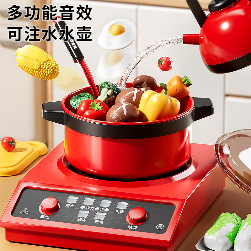 Juguetes de cocina de niños grandes juegos de cocina para niños niñas muebles de cocina para bebés cocinando platos de simulación de corte