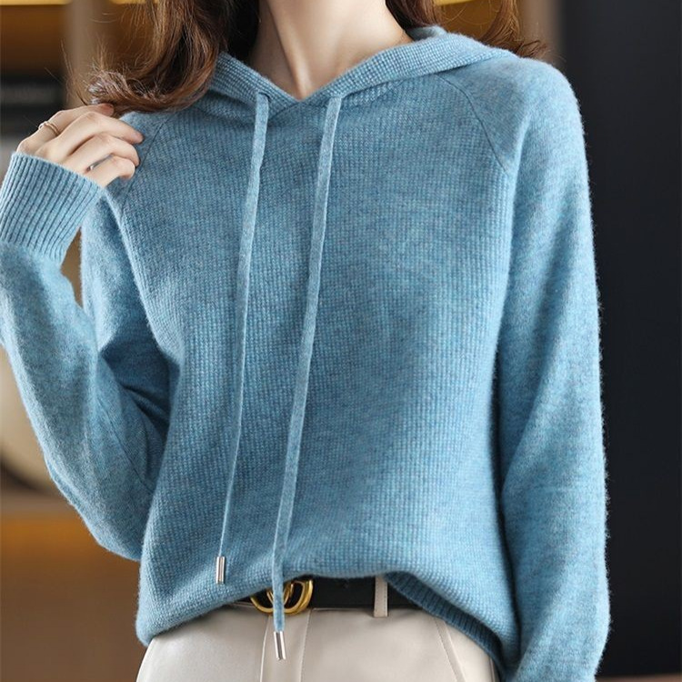Demi-season woolen base hoody