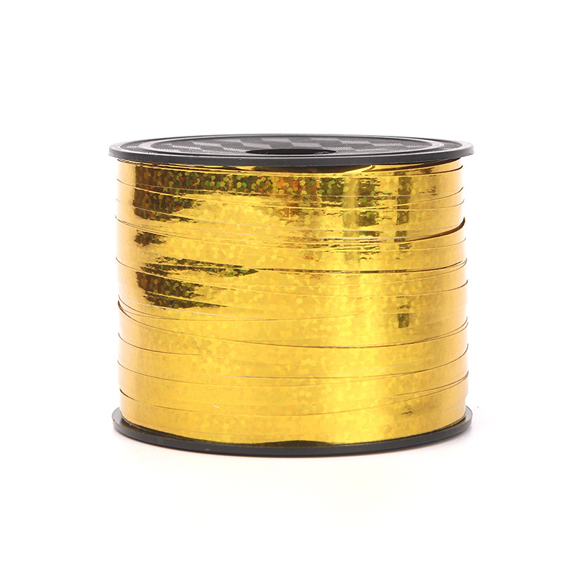 Ventas Directas de la fábrica 5mm * 100 yardas de cinta láser atmósfera decorativa cinta globo boda cinta de diseño al por mayor