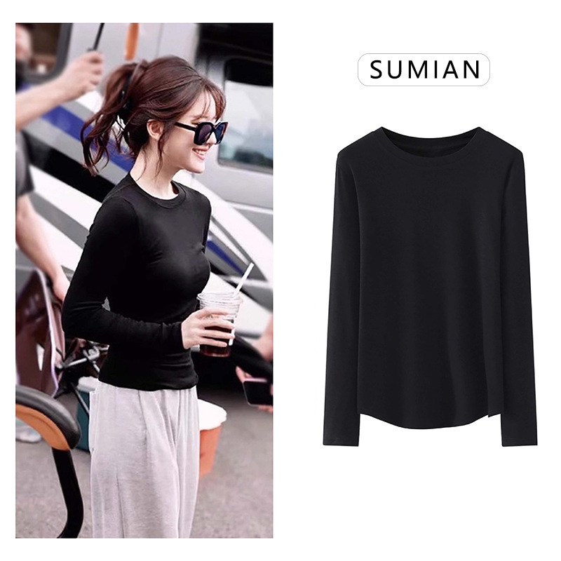 Autumn and Winter Style Acetate + Merino Wool Fashionable Versatile Long-Sleeve Slim-Fit Base Shirt Suitable for Outerwear Autumn and Winter Style Acetate + Merino Wool Fashionable Versatile Long-Sleeve Slim-Fit Base Shirt Suitable for Outerwear