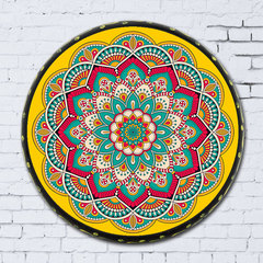 444Z Xinjiang Hand Drum Ethnic Musical Instrument Restaurant Living Room Wall Decor Ornament Souvenir Specialty Craft Dance