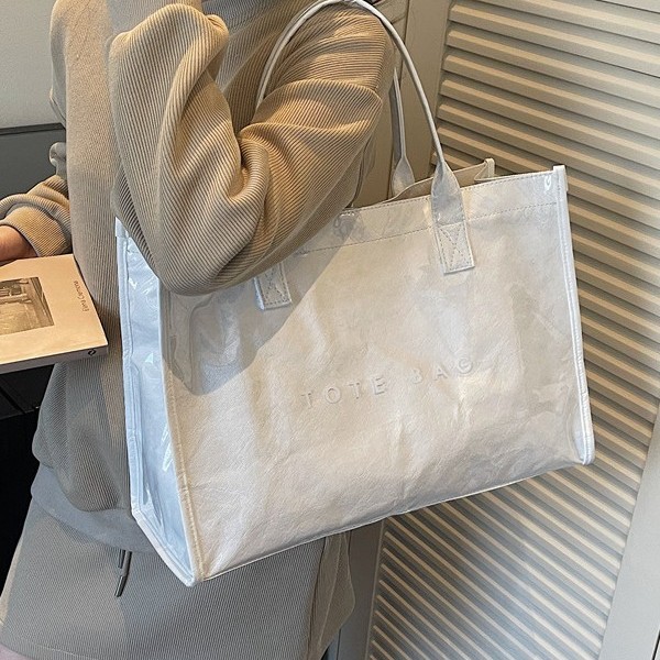 2026 Early Spring Effortless Casual Commuter Handbag Large Capacity Stylish Simple Waterproof Shoulder Tote Bag - Thumbnail 3
