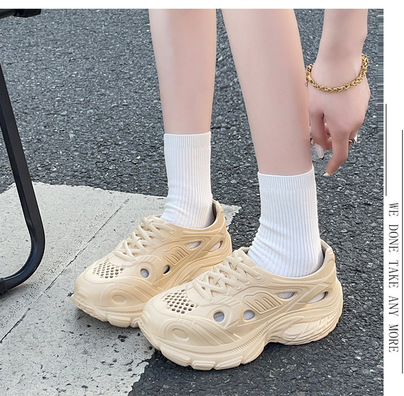 Damtofflor clog med tjock sula för sommar ute och inne_voghion.com