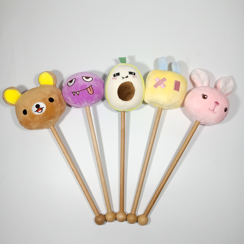 Animal Cartoon Doll Massage Knock Back Stick Hammer Toddler Game Activity Gift Stuffed Toy Manufacturer Customization