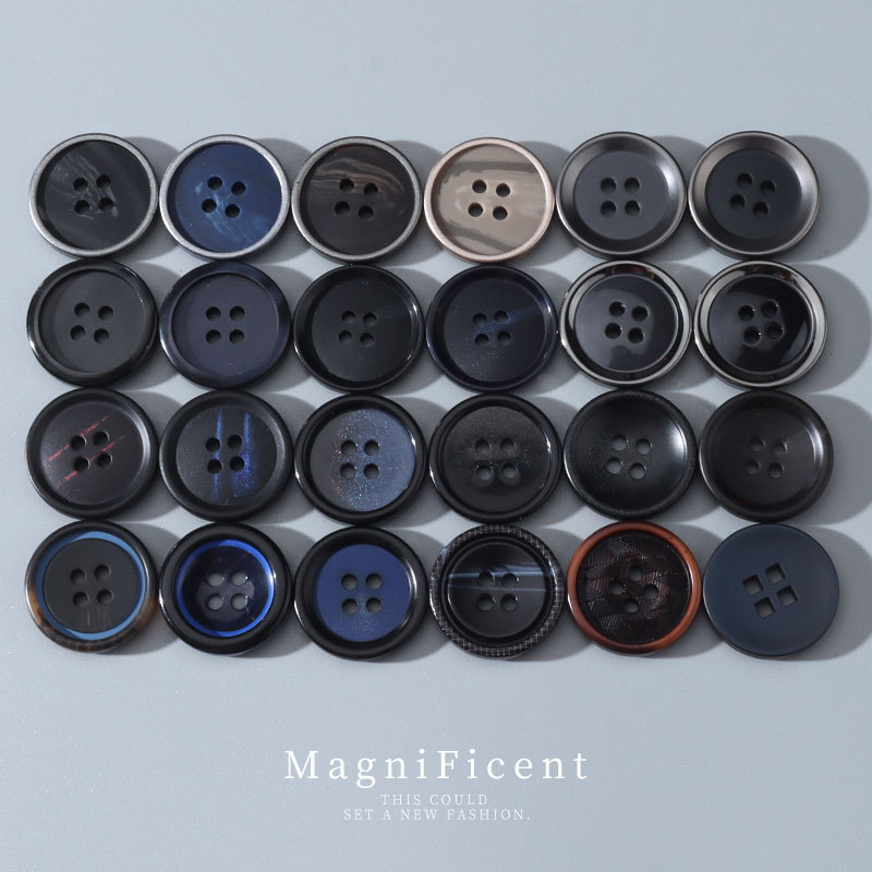 厂家现货树脂花纹纽扣毛呢西装裤子扣子正装休闲西服钮扣批发