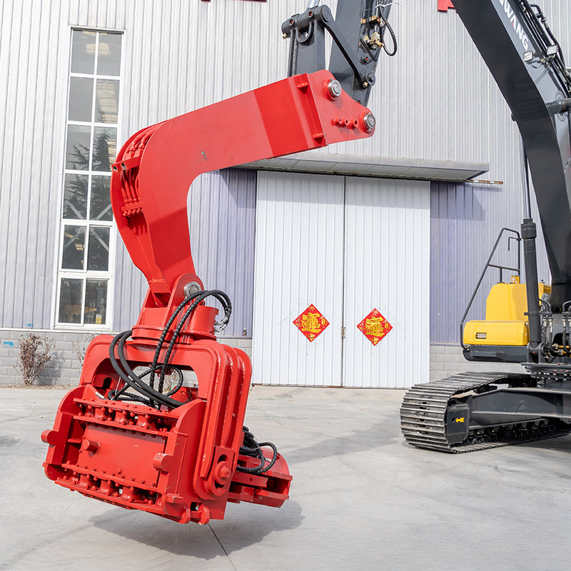 挖机打桩机  水泥桩高频打桩锤 上门安装挖机震动锤 挖机压桩机