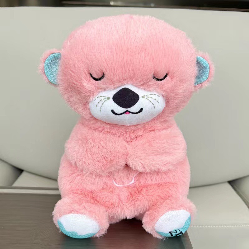 息をするクマが一緒に寝るオオカミクマぬいぐるみおもちゃ赤ちゃんと子供のなだめる音楽人形|undefined