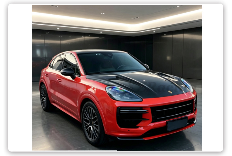 Suitable for Porsche Cayenne 9Y0.1, carbon fiber engine hood, modified hood, drop shipping available
