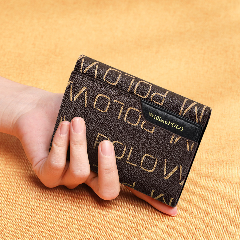 King Paul Wallet Women's Genuine Leather Short Women's Wallet Doka Card Bag Mini Fashion Coin Purse Women's Wholesale