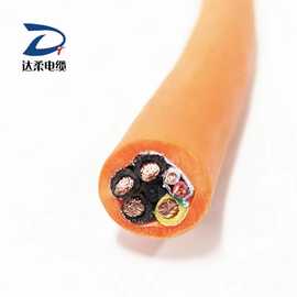 达柔供应TRVV高柔拖链电缆改性PVC柔性线缆机器人用 拖曳电缆