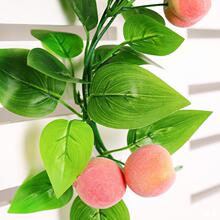 彷真水果藤条葡萄叶假花藤蔓饭店悬吊式天花板花藤空调管道装饰绿