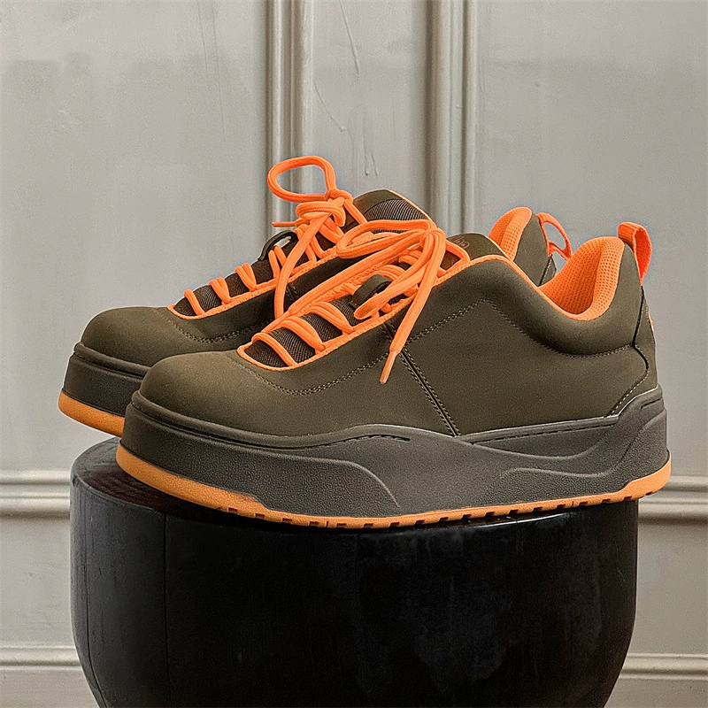 Хлеб оранжевый C американский нишевый оригинальный дизайн модные мужские туфли