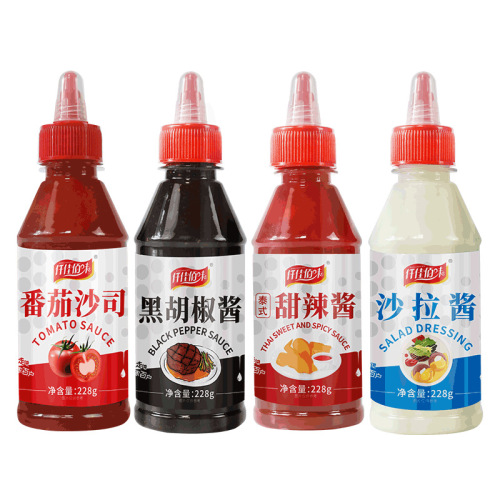 Qianjiabaiwei 0 fat tomato sauce salad sauce black pepper sauce sweet and spicy sauce salad sauce home pasta fried chicken sauce