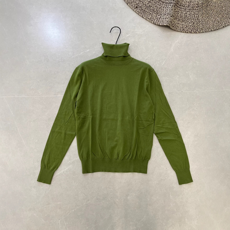 Shenzhen Nanyou Cashmere and Tencel Blend High-Neck Wool Knit Sweater for Women 2025 Autumn and Winter Warm Sweater Base Layer