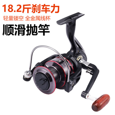喵喵全金屬12軸路亞紡車式漁輪魚線輪左右手海釣抛竿搖臂釣魚批發