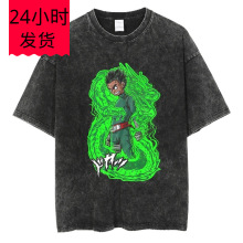 Hip Hop Streetwear Vintage Black T-Shirt Men Japanese Anime