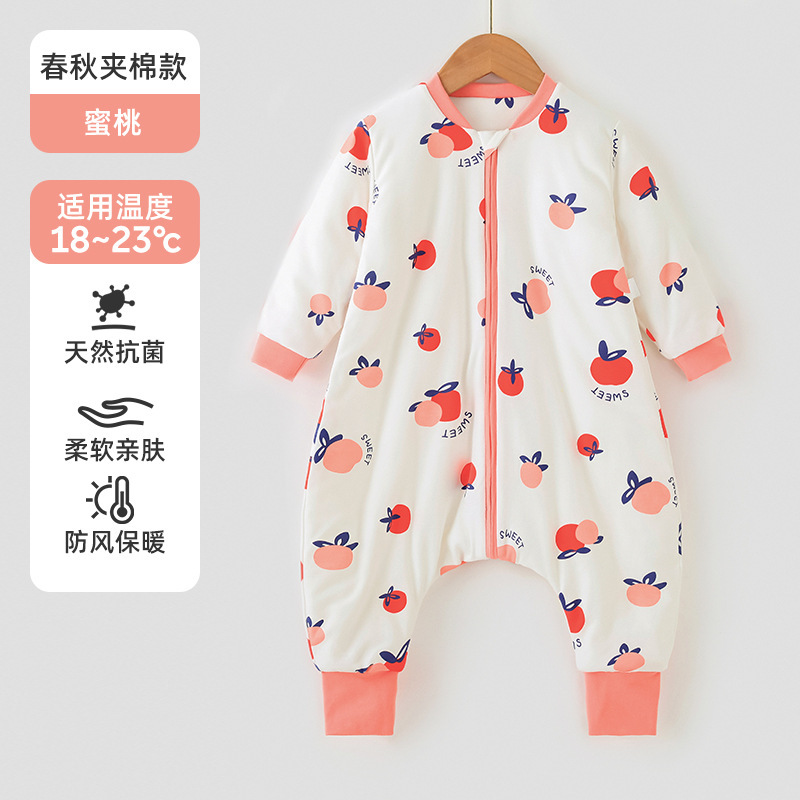 婧麒婴儿衣服春秋冬款恒温宝宝分腿儿童睡袋冬季加厚防寒四季通用|undefined
