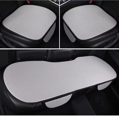 Summer Ice Silk car | Seat cushion, seat cover - gray-front-single-piece