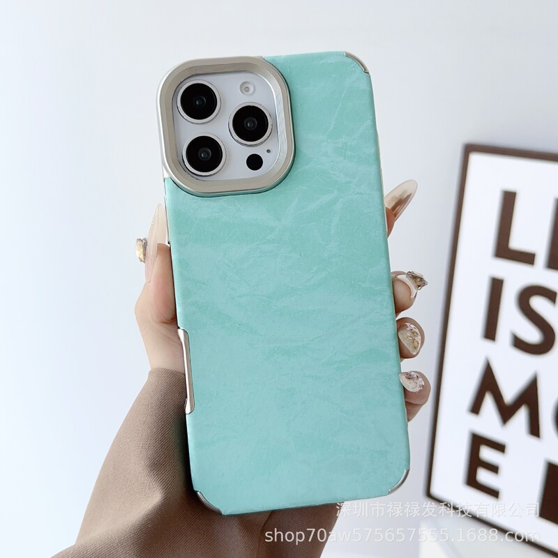 メッキ大穴雪山ベルベット適用リンゴ16promax皮質携帯ケースiPhone15全包純色14|undefined