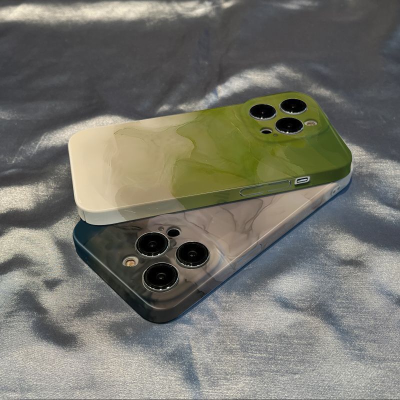 Suitable for Apple 16/17Pro Film-Style Creative 13/12Pro Hard Shell Phone Case, Domestic Huawei Gradient New Model