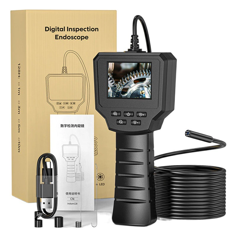Популярный 2.4inch Ручной эндоскоп IPS с экранной трубкой, промышленный пикескоп с камерой высокой четкости 8 мм