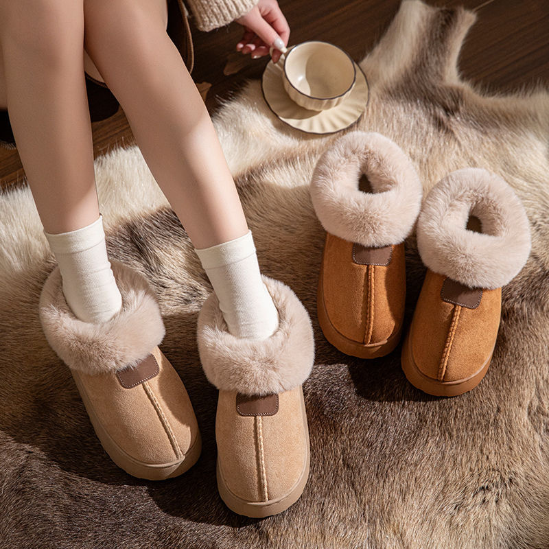 Botas de nieve al por mayor en invierno transfronterizo antideslizante con zapatillas de algodón gruesas para mujeres