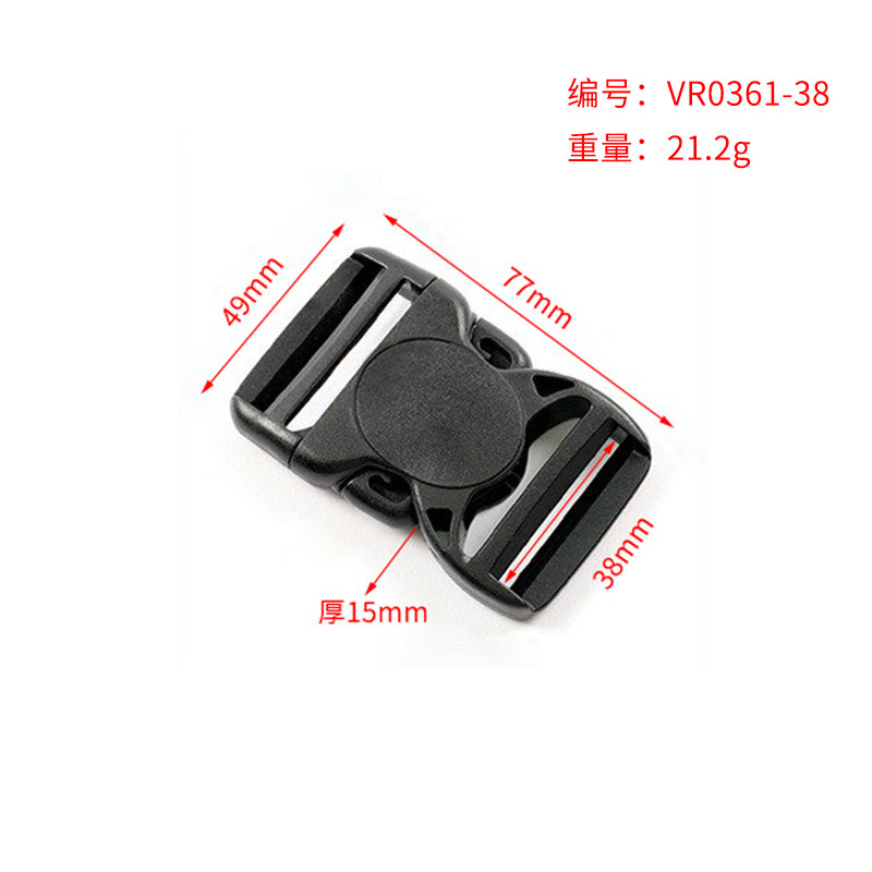 Bolsas de plástico prensas de prendas de vestir accesorios de fijación de banda perforada POM rana ajustable fijación de 20mm - 51mm image 16