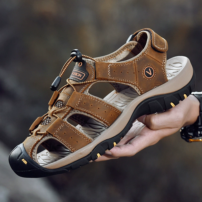 2021 летние новые мужские модные сандалии, Пляжная Трассировка для отдыха на открытом воздухе, трансграничная Мужская обувь больших размеров для внешней торговли