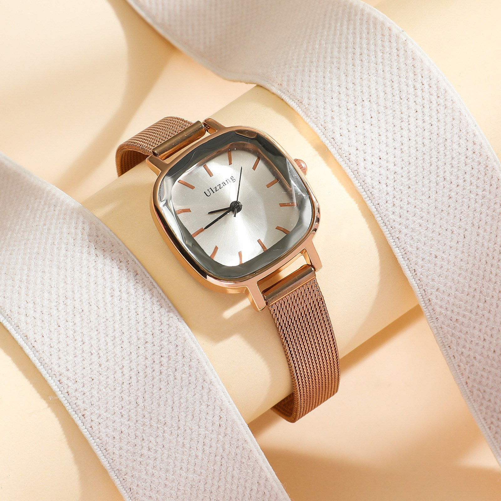 Rose gold watch