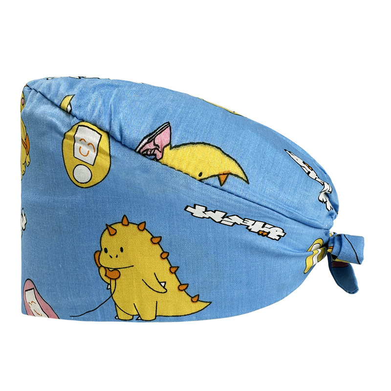 Quirófano sombrero mujer algodón quirúrgico encaje impreso enfermera sombrero nueva hebilla quimioterapia confinamiento masculino oral dental