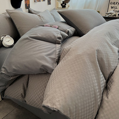 A-class 60-count long-staple cotton jacquard satin set of four 100% cotton pure cotton high-match bedspread and sheet set