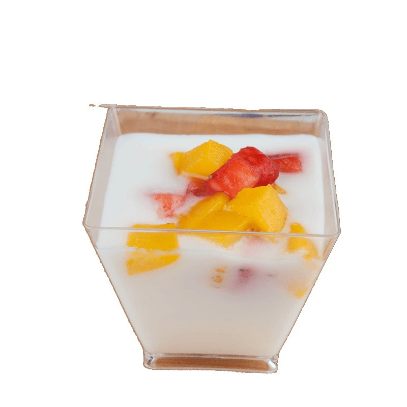 Коктейльный одноразовый бокал для вина, прозрачный пластиковый mousse для мороженого