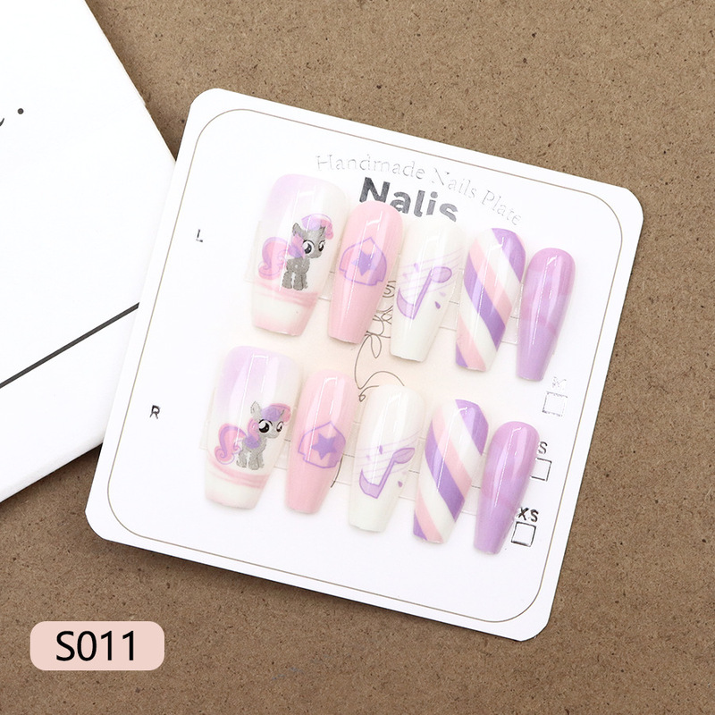 Taro Purple Rainbow T A Hot Sale light purple Cute Series Wear Armor 10 Pieces Bag Wholesale Nail Art