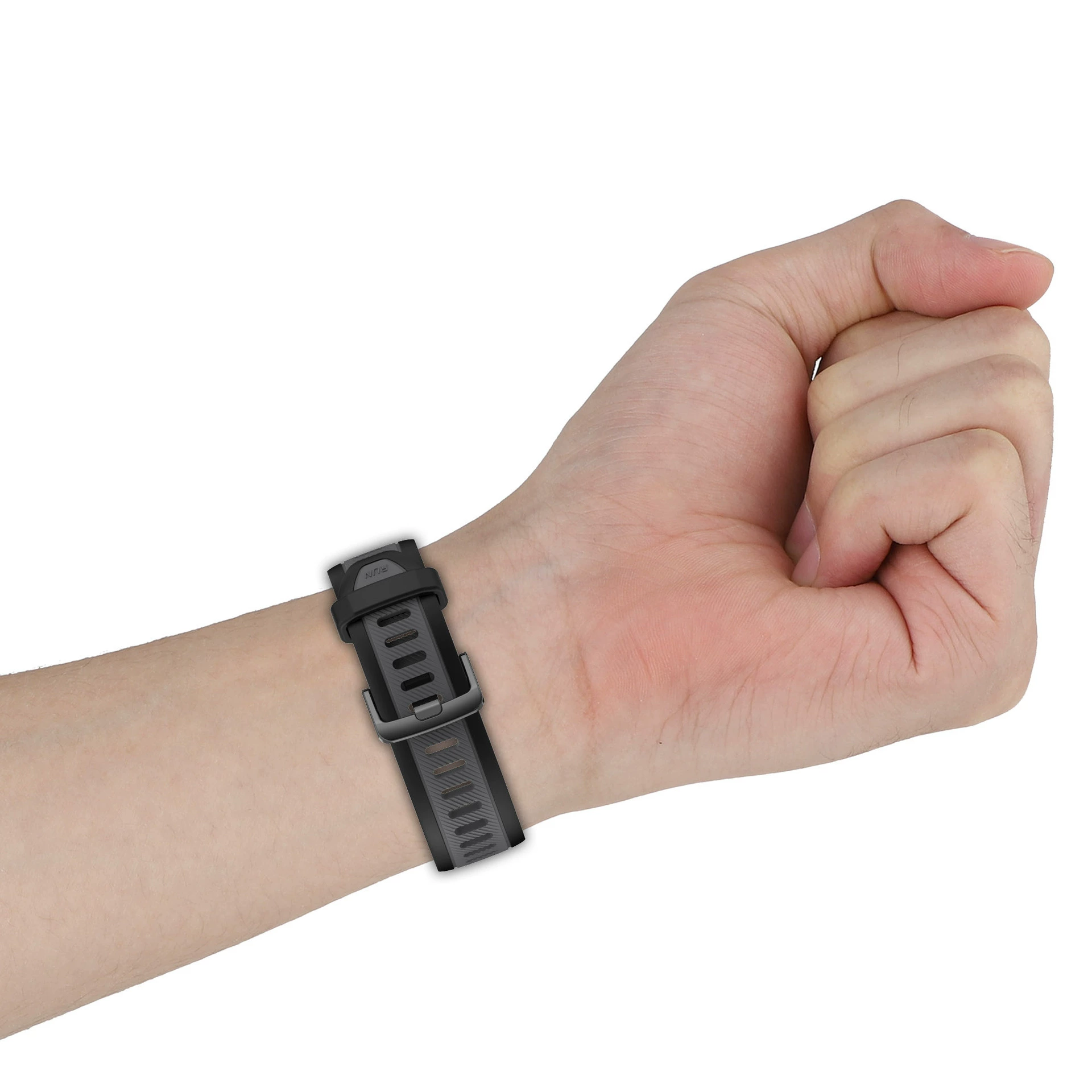Silicone two-color watch strap, 20mm, 22mm
