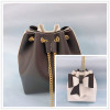 One-shoulder bag with bow, woven shoulder bag, handmade