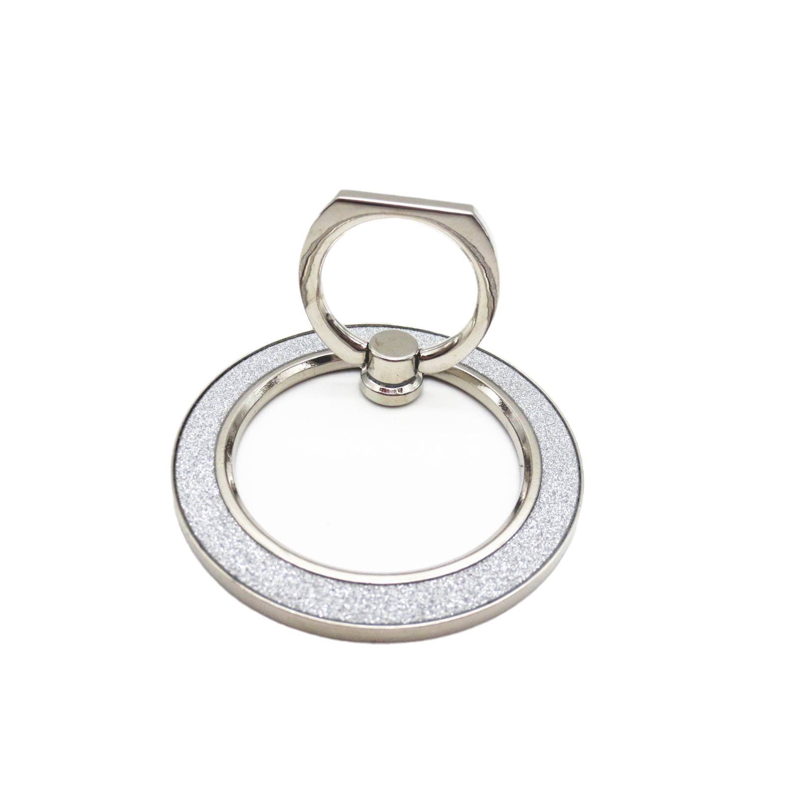 Metal magnetic magnet mobile phone bracket wireless charging mobile phone bracket big round 56mm mobile phone case bracket glitter powder bracket