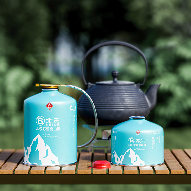 Outdoor Flat Gas Tank Plateau Alpine Camping Gas Bottle Portable Field Stove Card Type Furnace Gas Tank