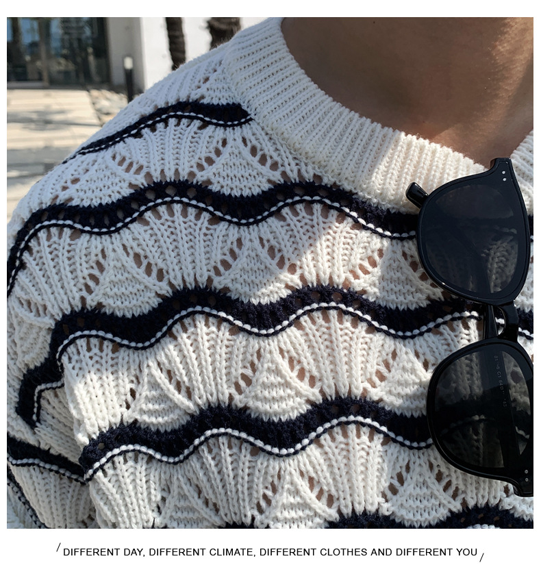 Luxury Striped T-Shirt Image 2