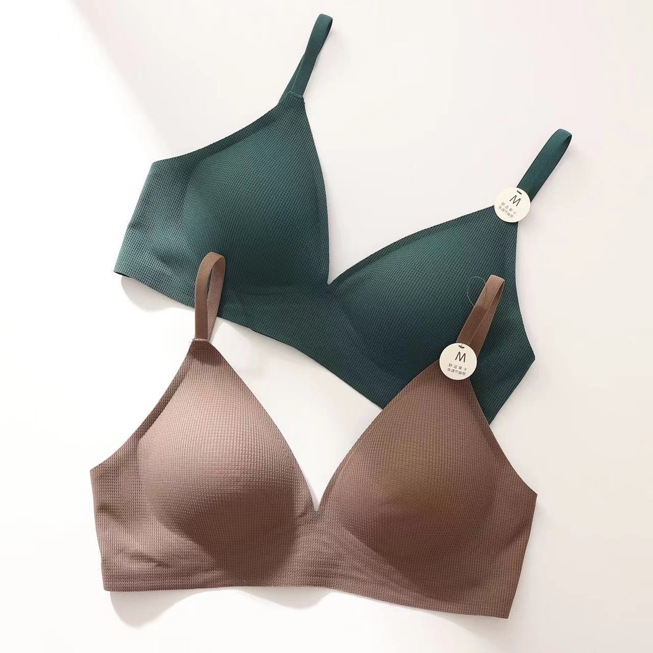 Ob102 nicho semi-líquido suave textura de la galleta elegante pecho grande pequeño Otoño e Invierno simple pequeño pecho ropa interior