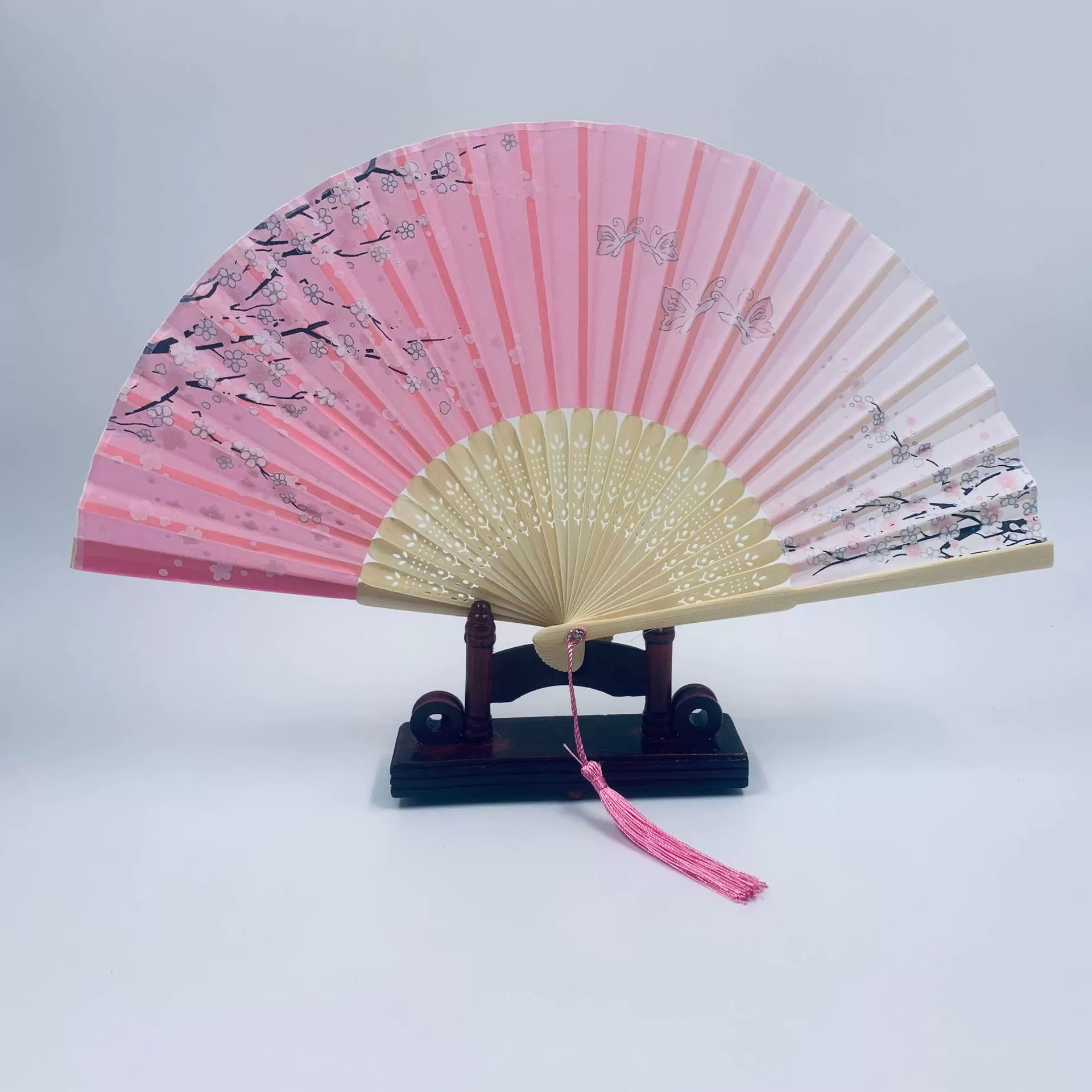 Folding Hand Fan Hanfu Style, Silk-screen Print, High-definition Patterns, Fine Workmanship