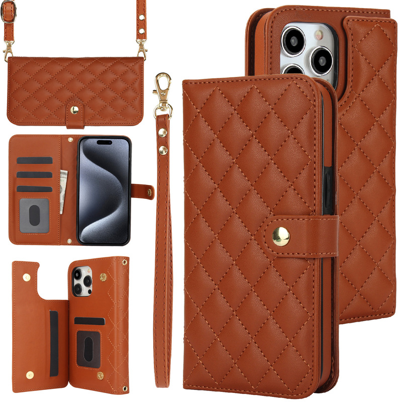 Suitable for Iphone16Pro Mobile Phone Case Samsung S25Ultra Flip Leather Case Crossbody Google Small Fragrance Wallet Suitable for Iphone16Pro Mobile Phone Case Samsung S25Ultra Flip Leather Case Crossbody Google Small Fragrance Wallet