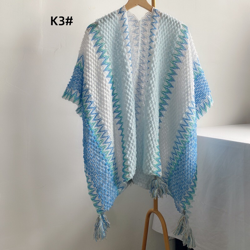 Ethnic Style Cape Dual-purpose Knitted Cloak Sweater Red Warm Scarf Xinjiang Qinghai Travel Cloak Coat Ethnic Style Cape Dual-purpose Knitted Cloak Sweater Red Warm Scarf Xinjiang Qinghai Travel Cloak Coat