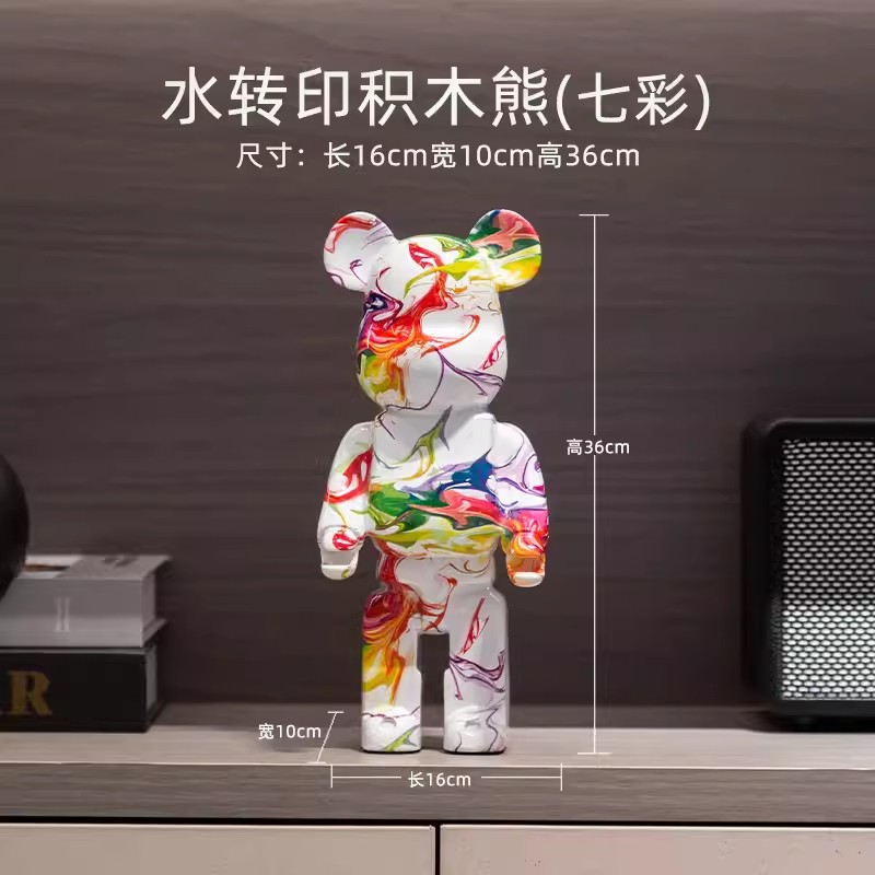 Decoraciones vitrinas de lujo, osos violentos de alta gama, muebles para el hogar, porche, gabinetes de TV, adornos de escritorio, vitrinas de lujo ligeras, decoración de vitrinas