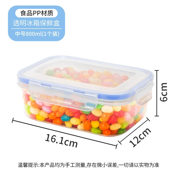Medium size 800ml (1 pack)) 2338B transparent
