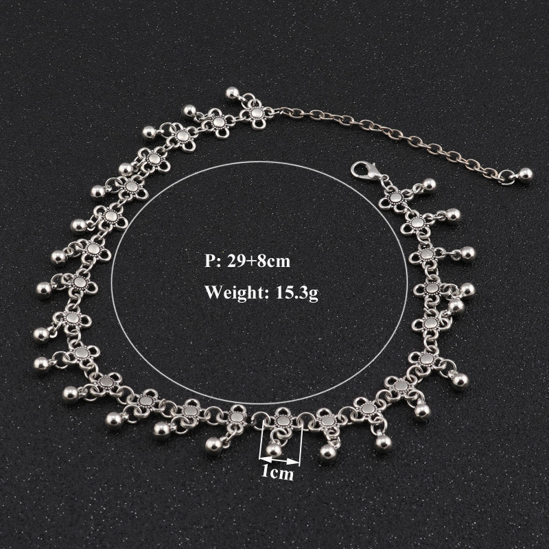 19g Weight Vacation Classic Style Flower Zinc Alloy Choker Wholesale