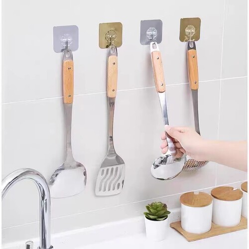 Hook Strong Adhesive No Nailing Heavy Duty Dormitory Home Kitchen Bathroom Wall Mount Hook No Trace