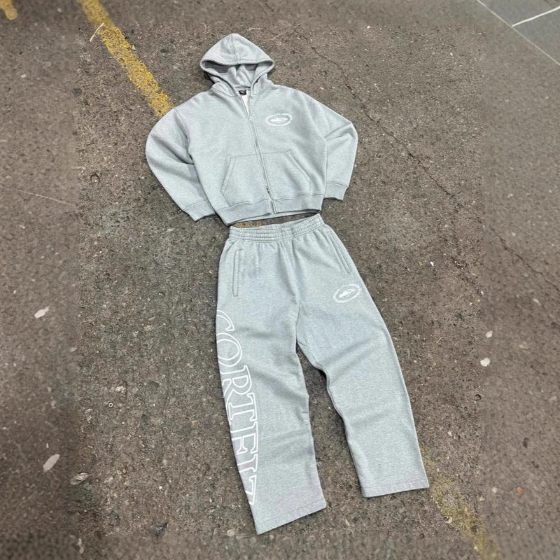 corteiz Alcatraz New American Style Street Ins Hooded Sweatshirt Cardigan Zipper Jacket Loose Sweatpants suit corteiz Alcatraz New American Style Street Ins Hooded Sweatshirt Cardigan Zipper Jacket Loose Sweatpants suit