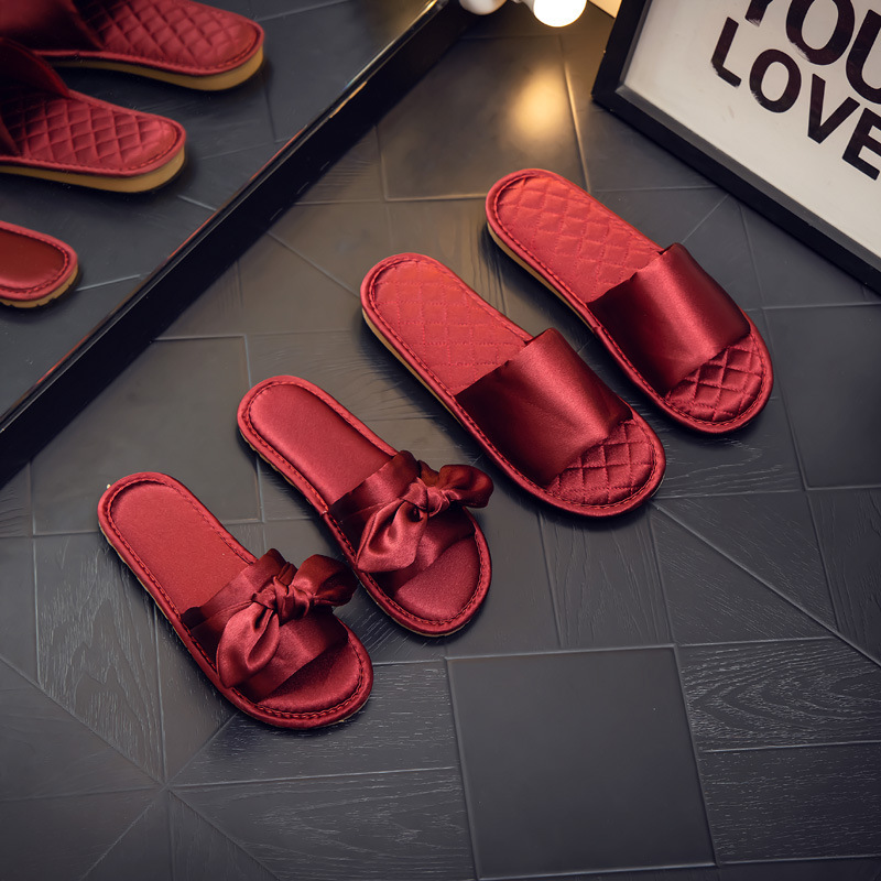 Wedding Newlywed Sandals, Dowry Bride's Dressing Gown Slippers, Festive Red Wedding Shoes, High-End Light Luxury One-Piece Drop Shipping Wedding Newlywed Sandals, Dowry Bride's Dressing Gown Slippers, Festive Red Wedding Shoes, High-End Light Luxury One-Piece Drop Shipping